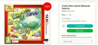 Yoshi's New Island (Nintendo Selects) voor €8 bij Nedgame