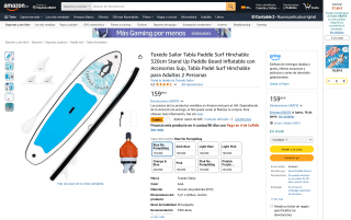 Tuxedo Sailor tabla paddle surf hinchable 320cm 2 personas por 119,99€