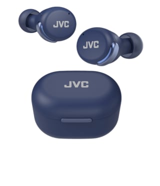 Auriculares True Wireless - JVC HAA30TAU, De botón, Bluetooth 5.2, ANC, IPX4, Azul + Estuche de carga por 69.999€