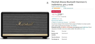 Marshall Altavoz Bluetooth Stanmore II, inalámbrico por 219.99€