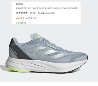 Zapatillas de running de Mujer adidas Duramo Speed por 44.99€