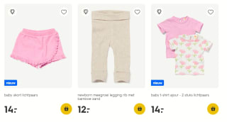 30% korting op Baby- en Kindermode bij de Hema