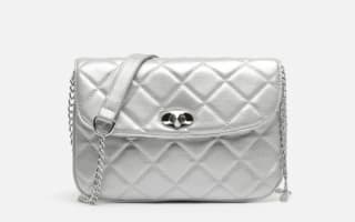 Bolso acolchado pequeño Plateado por 5,40€.