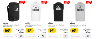 Diverse Adidas boxing items tot 71% korting bij Sport Korting