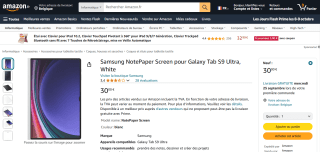Etui de protection officiel Samsung Note View à 30€