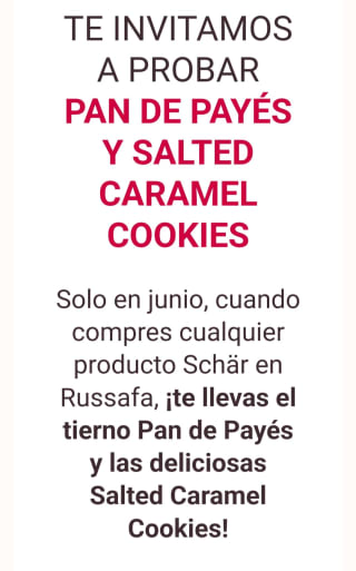 Regalo de pan de payés y galletas sin gluten por compra en mes de junio