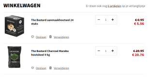 20% korting op The Bastard houtskool bij Intratuin