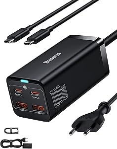 Baseus 100W Oplader - met USB C en USB A - voor €37,99 bij Amazon