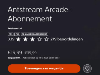 Antstream Arcade - Abonnement voor €19,99 in de Playstation Store