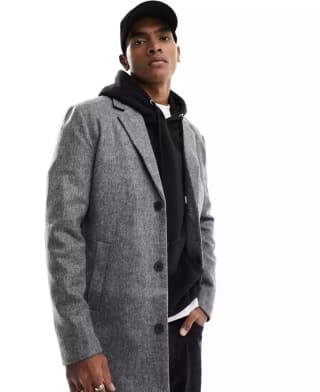 Abrigo gris de punto de Jack & Jones por 19,20€