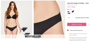Pack 12 Braguitas Hunkemoller por 20€