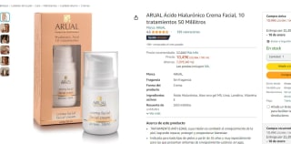 Crema facial ARUAL Ácido Hialurónico 50ml por 10.49€