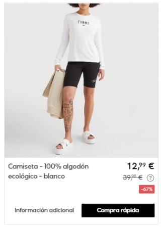 Tommy Hilfiger - Camisetas para ellas hasta 14,99€