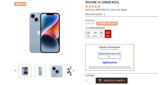 IPhone 13 de128GB por solo 577,83€ y Iphone 14 por 678,45€