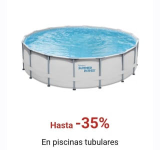Hasta -35% de Descuento en Piscinas Tubulares.