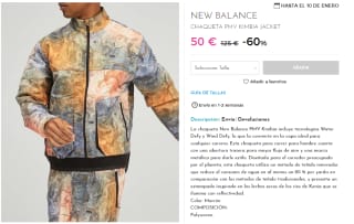 Chaqueta New Balance para Hombre Kimbia PMV por 50€