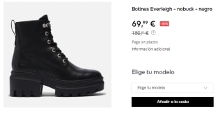 Botines de Mujer Timberland Everleigh por 69.99€