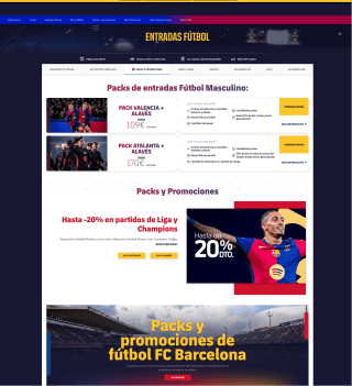 Código 20% FC Barcelona en partidos de Liga y Champions