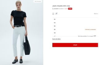 Jeans Claudia slim crop para Mujer por 11.99€