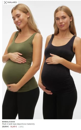 Recopilación prendas y accesorios para embarazadas desde 5,99€ y -15% extra