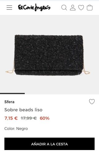 Sfera Bolso Sobre beads liso por 7,15€.
