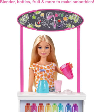 Barbie Smoothie Bar speelset met Barbie pop voor €13,99 bij Amazon