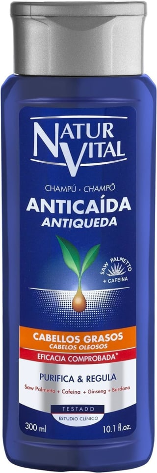 NaturVital Champú Anticaída para Pelo Graso 300ml por 2,80€