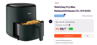 Tefal Easy Fry Max EY2453 - Heteluchtfriteuse voor €59,95 bij Ibood