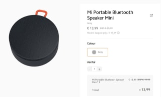 Xiaomi Mi Draagbare Outdoor Bluetooth 5.0 Speaker Mini voor €13,99 in de Mi store