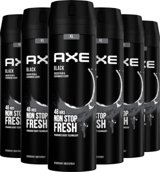 Axe Black bodyspray deodorant - 6 x 200 ml - voor €9,70 bij Amazon