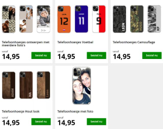 Gratis telefoonhoesje met eigen ontwerp