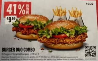 Diverse KFC kortingsbonnen