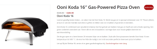 Ooni Koda 16 gasgestooke pizzaoven voor €449,99 bij Stovrr