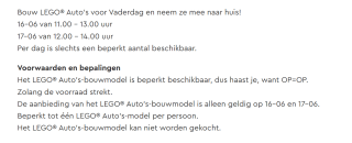 Bouw LEGO® Auto's voor Vaderdag en neem ze mee naar huis!