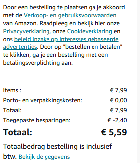 JSAUX USB C naar USB C Kabel 100W 3M voor €5,59 dmv code bij Amazon