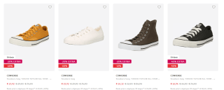 Tot 40% extra korting op de laatse maten sale bij Converse