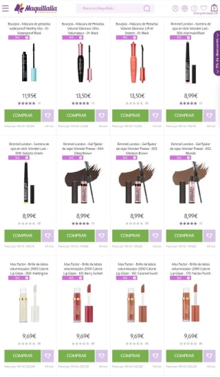 3×2 Bourjois, Rimmel London y Max Factor.