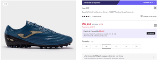 Zapatilla Fútbol Adulto Joma Número-10 2317 por 26.59€ (Cuenta Nueva 16.59€)