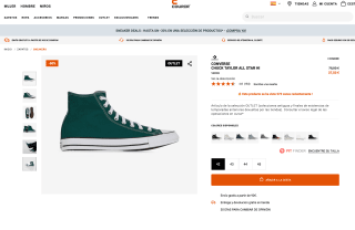Zapatillas Converse CHUCK TAYLOR ALL STAR HI por 37,50€