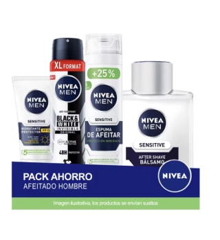 NIVEA MEN Pack ahorro afeitado gama Sensitive por solo 12,08€
