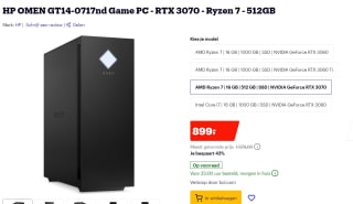 HP OMEN GT14-0717nd Game PC - RTX 3070 - Ryzen 7 - 512GB voor €899 bij bol.com