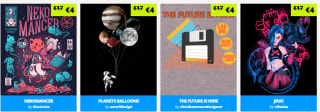 Diverse Qwertee shirts voor €4