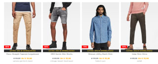 G-star outlet met 15% extra korting op lente deals tot 70%