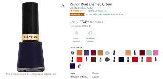 Revlon Nail Enamel Urban a $34 en Amazon