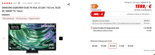 [Duitsland] Samsung GQ65S90D 65" OLED TV voor €1299 bij Mediamarkt Duitsland