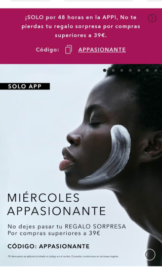 Regalo sorpresa con compra +39€ en Douglas.