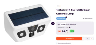 Technaxx FullHD TX-156 Bewakingscamera op zonne-energie, met accu voor €24,95 bij Ibood