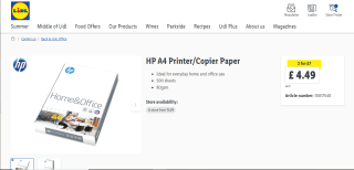 HP A4 Printer/Copier Paper - £7