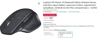 Logitech MX Master 2S draadloze muis voor €59,99 bij Amazon