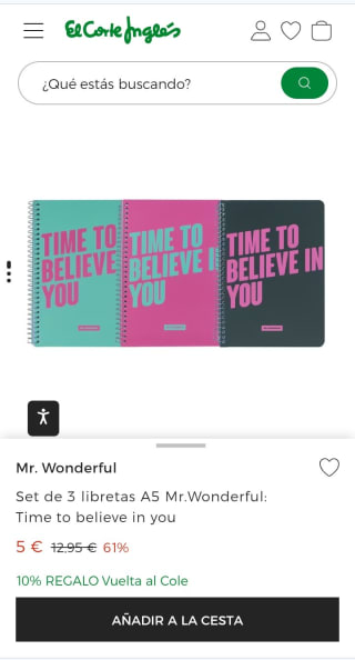 Mr Wonderful Set 3 libretas A5 por 5€.